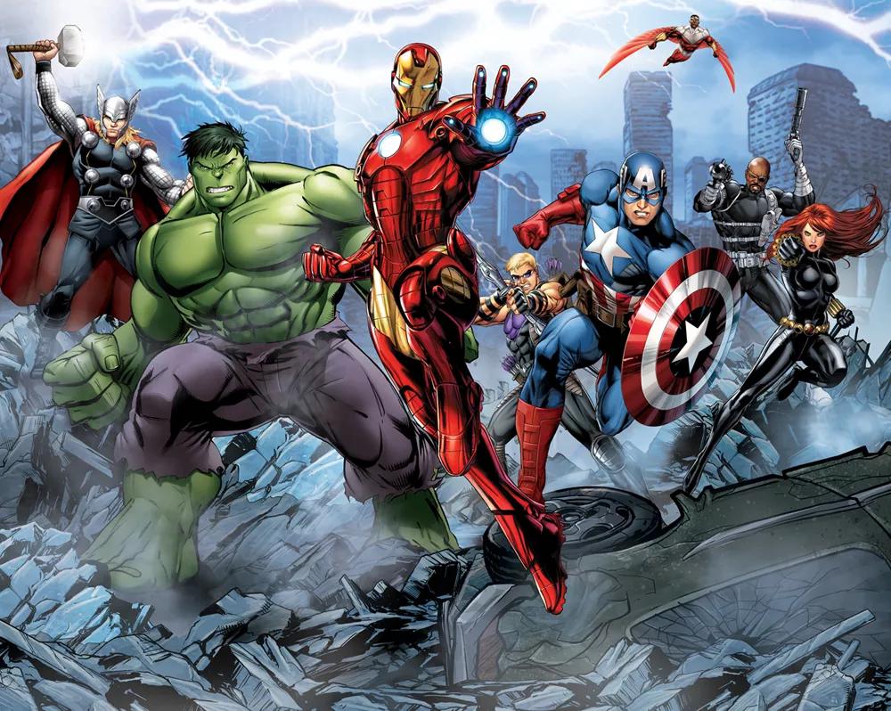 Marvel Avengers óriás fali poszter gyerekszobába