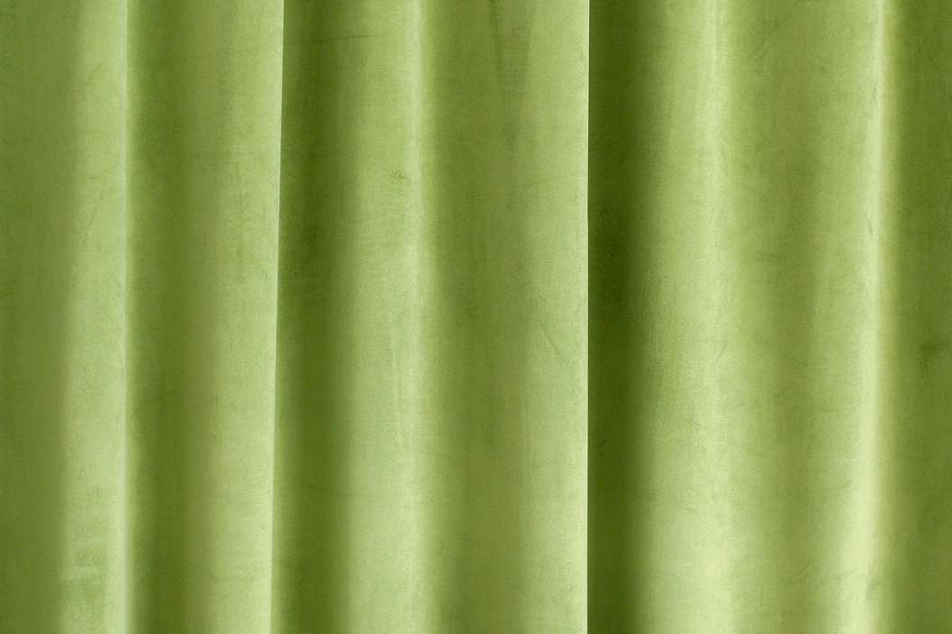 Matt sötétítő függöny textil sötét pisztácia zöld színben