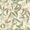 Mediterrán botanikus mintás caselio design tapéta akvarell stílusban