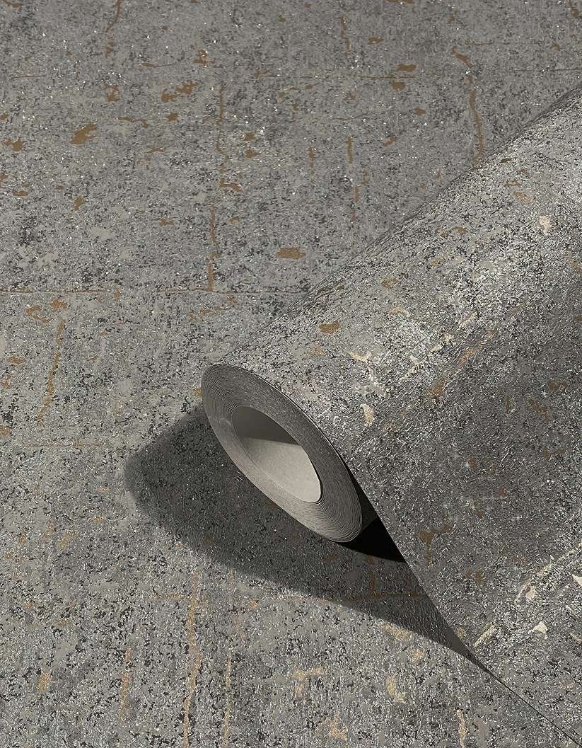 Metálos koptatott loft stílusú struktúrált design tapéta