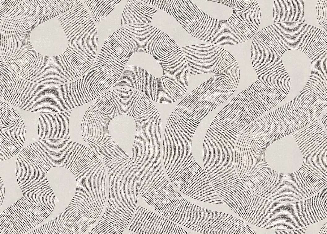 Minimál design fotótapéta grafit fehér geometrikus mintával Zen graphite