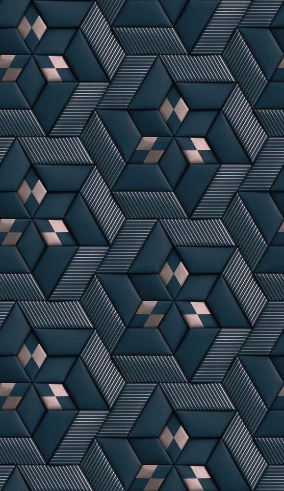 Modern 3D hatású geometrikus poszter tapéta