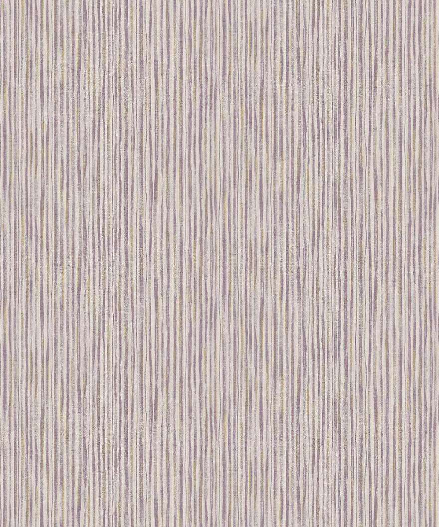 Modern csíkos mintás tapéta szilva lila és lime színű csíkos mintával