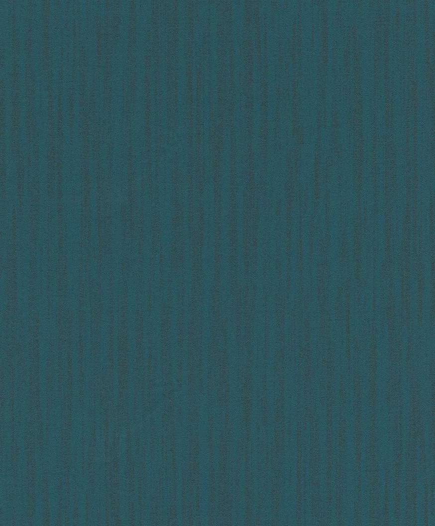 Modern csíkos mintás vlies tapéta kék fekete színekkel