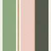 Modern csíkos mintás vlies tapéta zöld-rózsaszín csíkos mintával