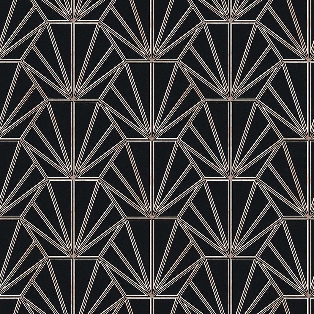 Modern design tapéta fekete geometriai mintával