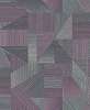 Modern design tapéta lila színben csíkozott geometrikus mintával