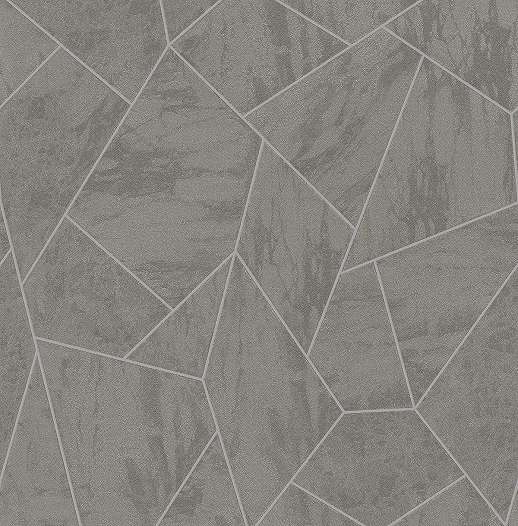 Modern design tapéta szürke ezüst metál geometrikus mintával