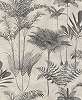 Modern design tapéta trópusi dzsungel mintával monocrome színvilágban