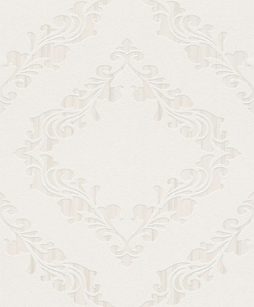 Modern fehér dísz mintás tapéta