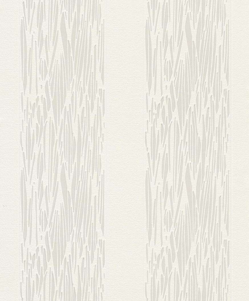 Modern fehér ezüst design csíkos tapéta