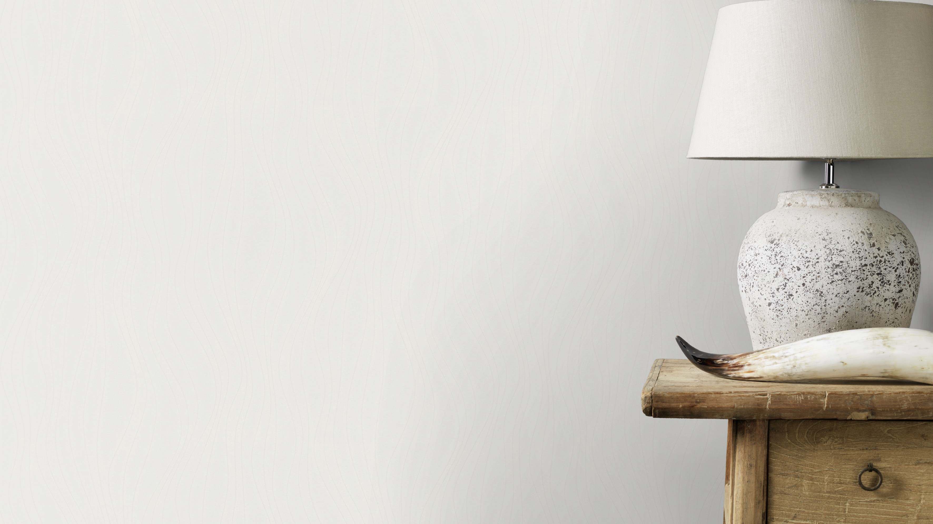 Modern hullám mintás fehér tapéta