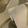 Modern levél mintás design tapéta enyhén fényes beige és zöld színvilágban