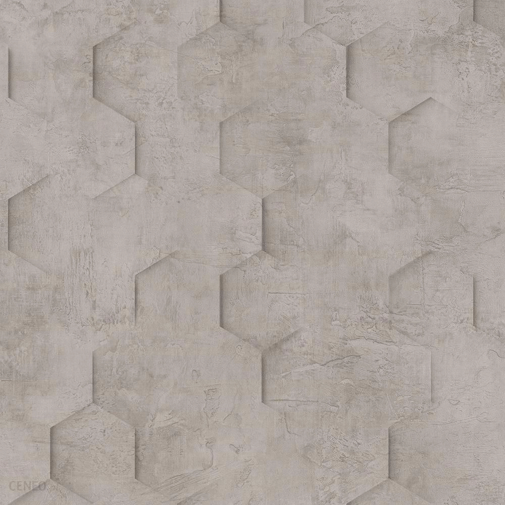 Modern loft stílusú szürkés barna színű geometria mintás design tapéta