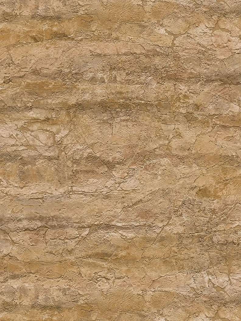 Modern repedezett fal mintás design tapéta enyhén fényes sárásbarna színvilágban