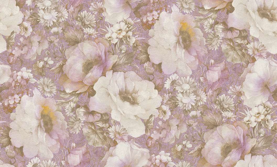 Modern színes virág mintás tapéta