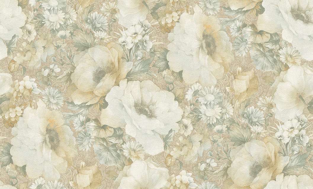 Modern színes virág mintás tapéta