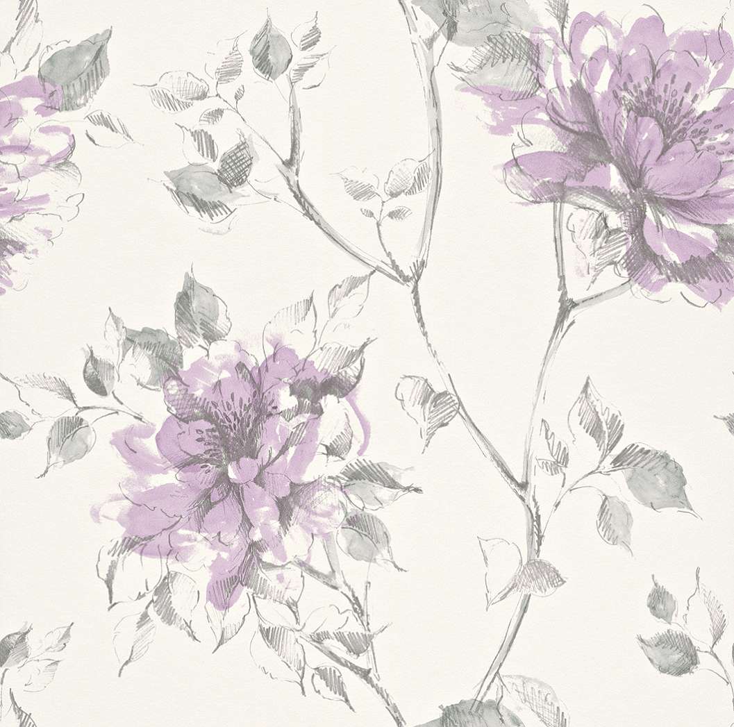 Modern színes virág mintás tapéta