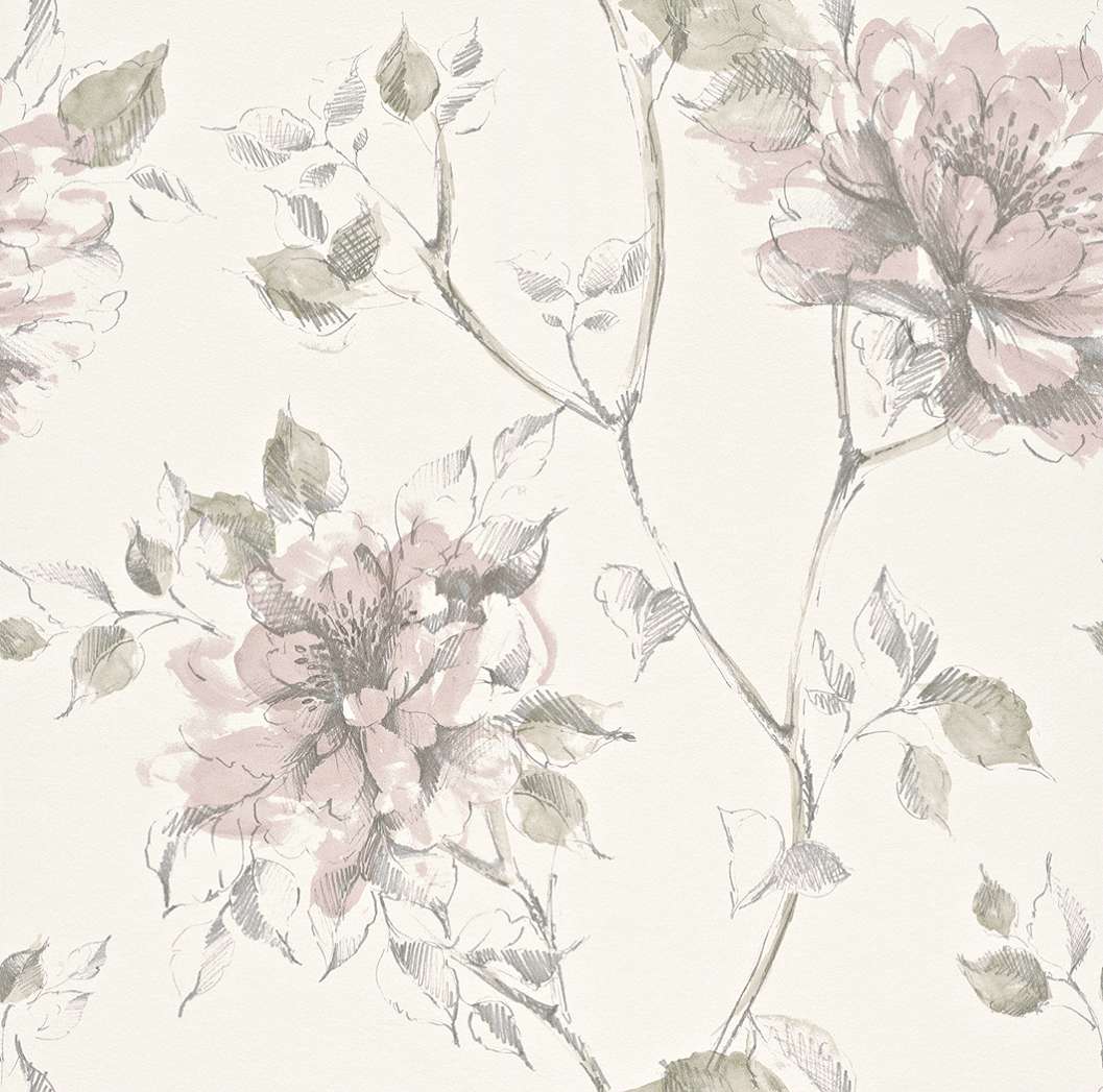 Modern színes virág mintás tapéta