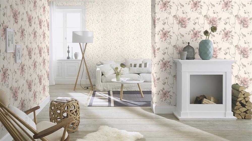 Modern színes virág mintás tapéta