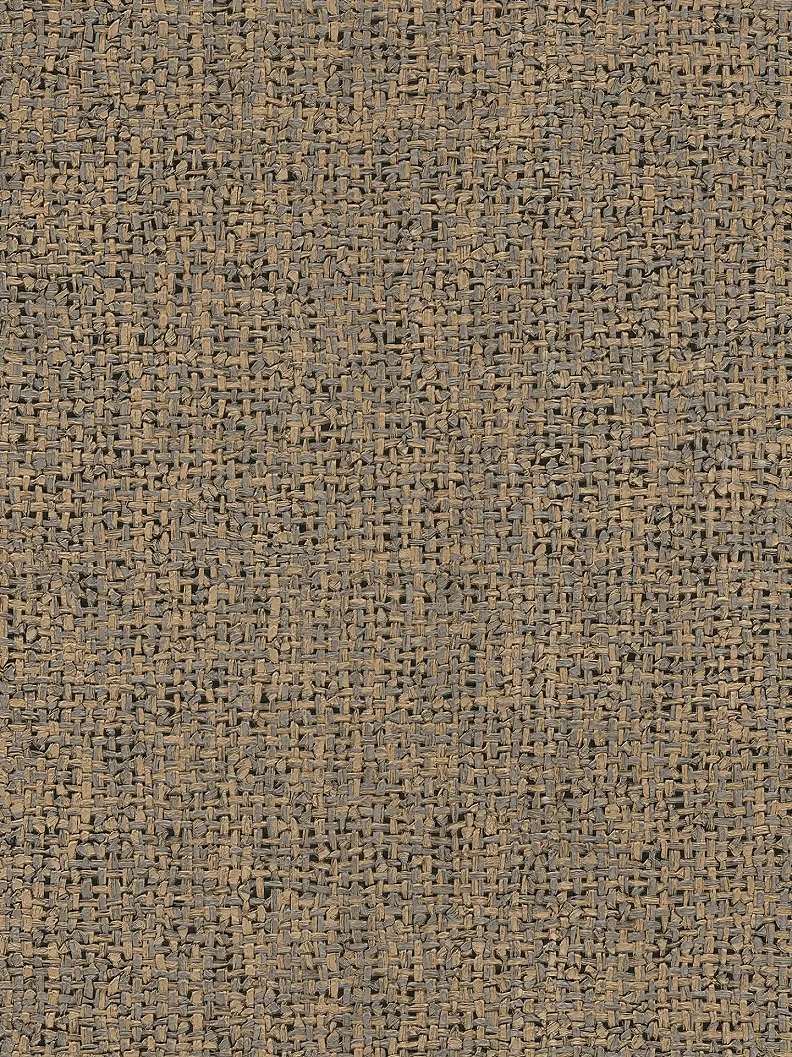 Modern szőtt gyékény mintás design tapéta enyhén fényes barna és szürke színvilágban