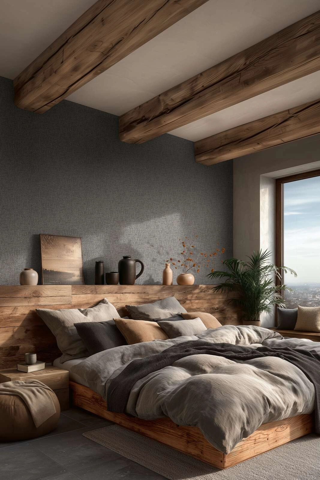 Modern szőtt gyékény mintás design tapéta enyhén fényes szürke színvilágban