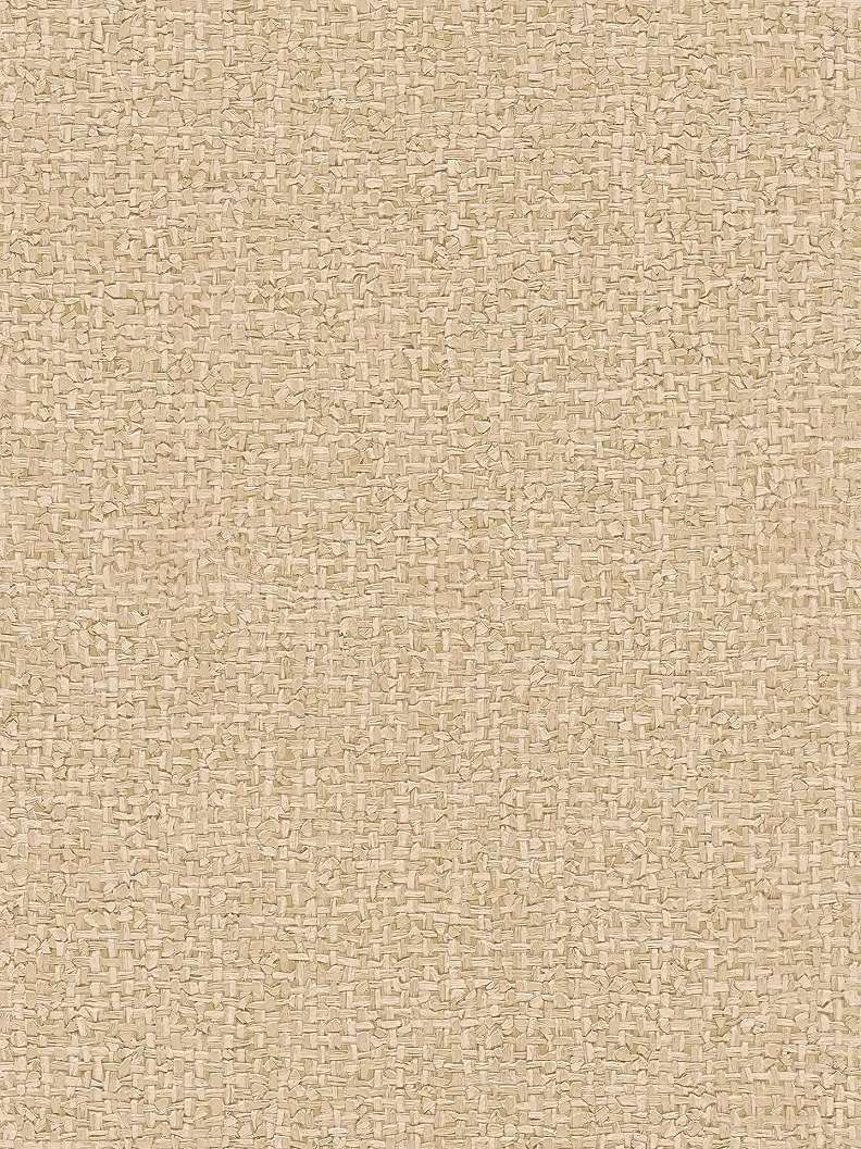 Modern szőtt gyékény mintás design tapéta enyhén fényes világosbarna színvilágban