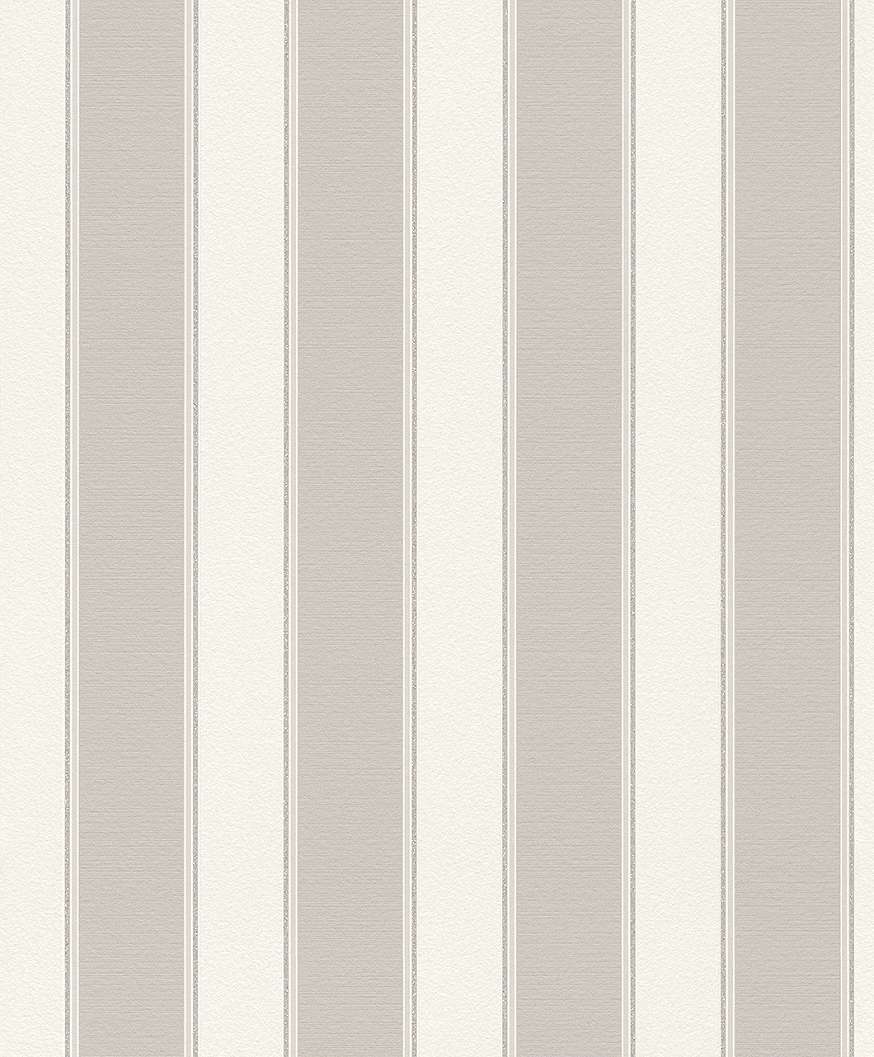 Modern szürkésbeige csíkos mintás tapéta