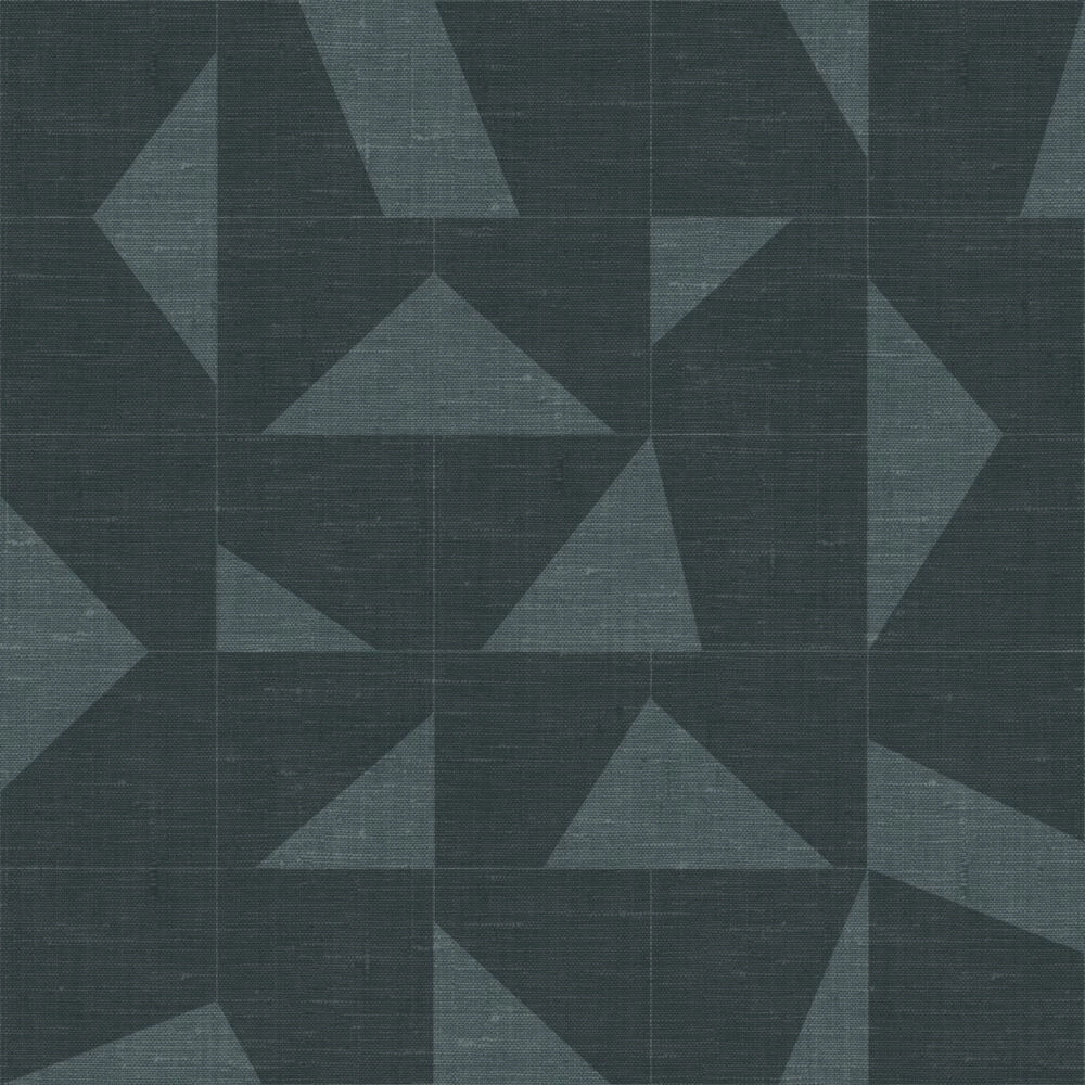 Modern tapéta geometrikus mintával szürke sötétkék színekkel