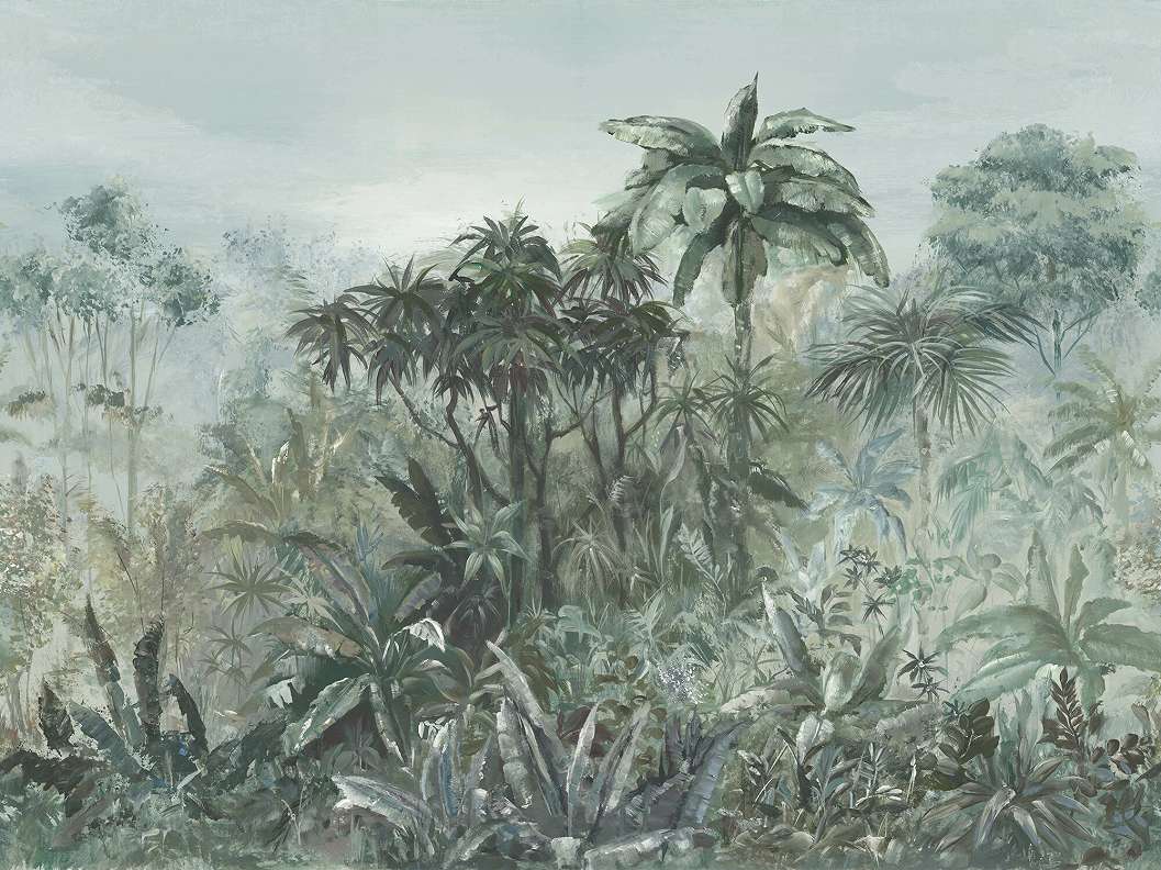 Modern trópusi dzsungel mintás prémium fali poszter