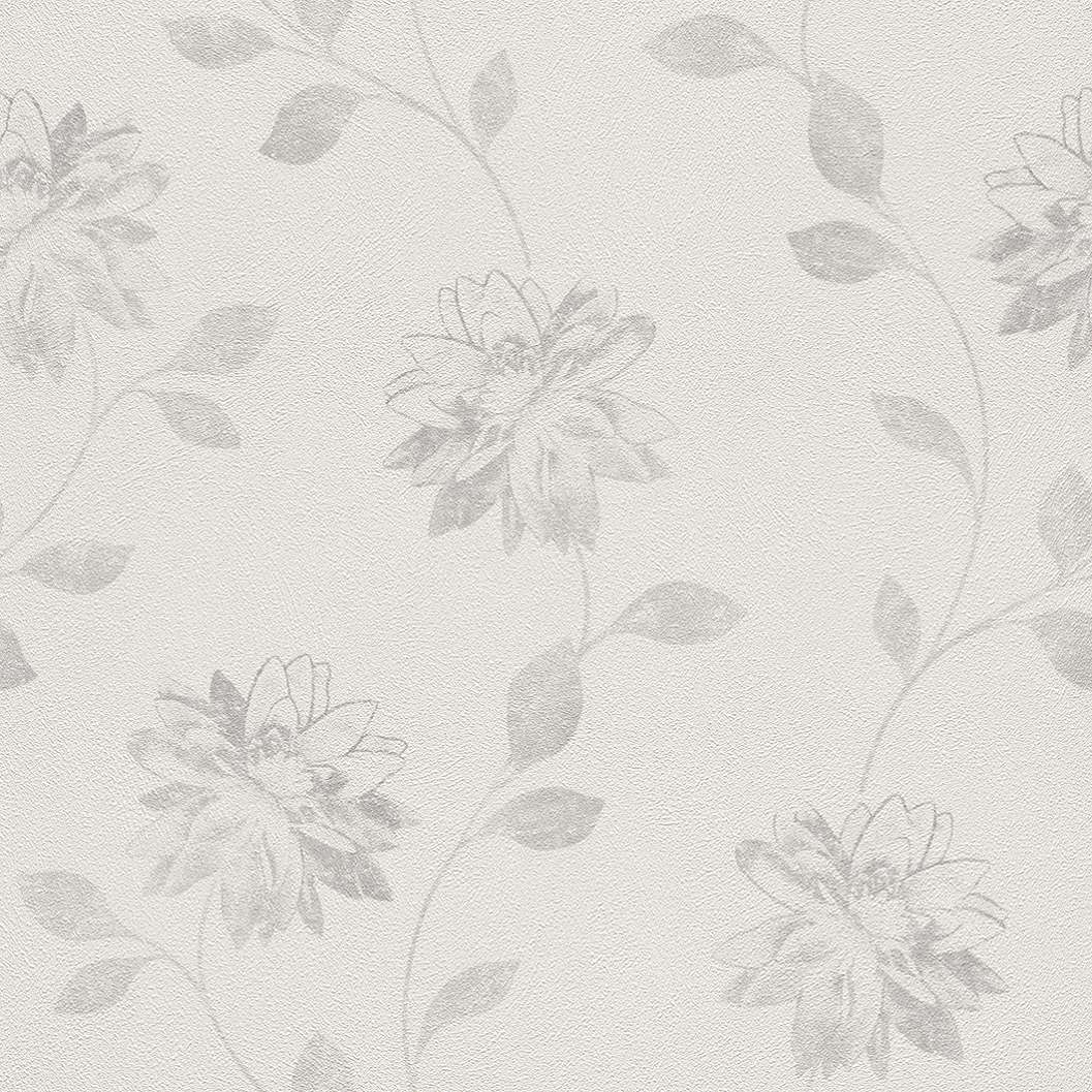 Modern virág mintás szemcsés strukturált tapéta