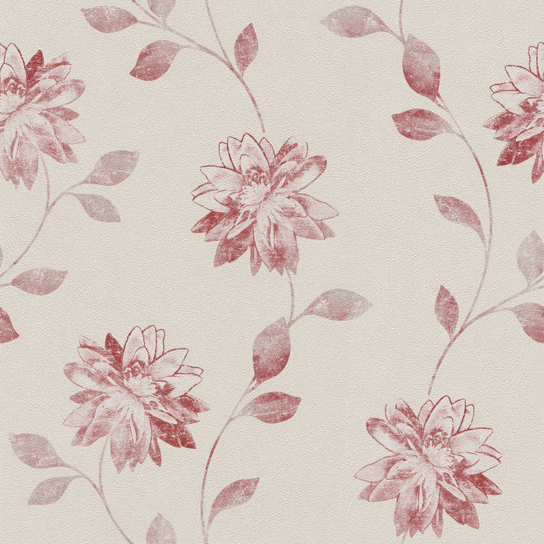 Modern virág mintás szemcsés strukturált tapéta