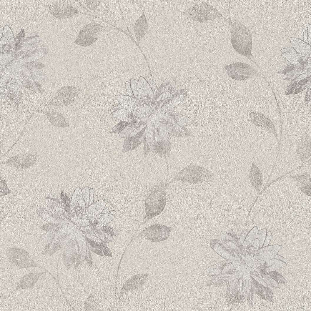 Modern virág mintás szemcsés strukturált tapéta