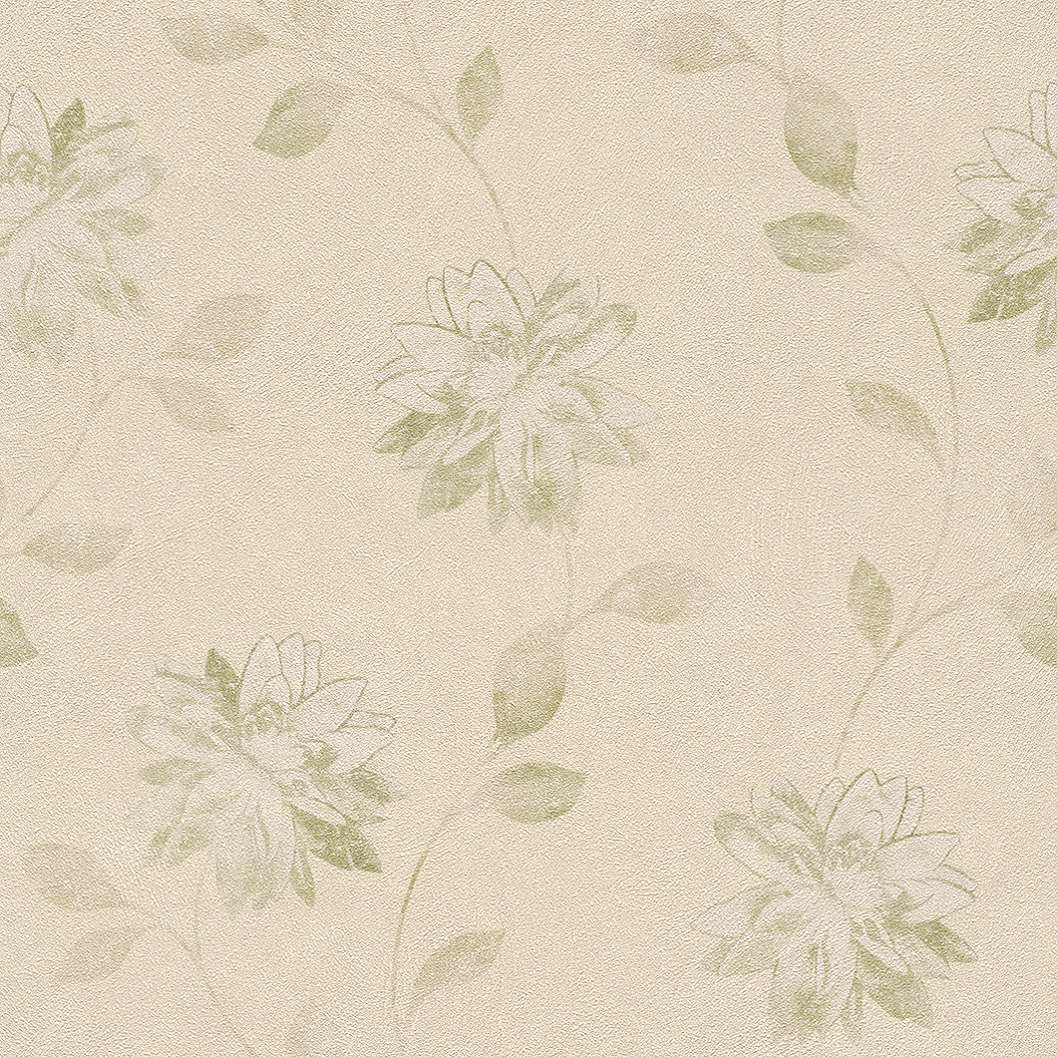 Modern virág mintás szemcsés strukturált tapéta