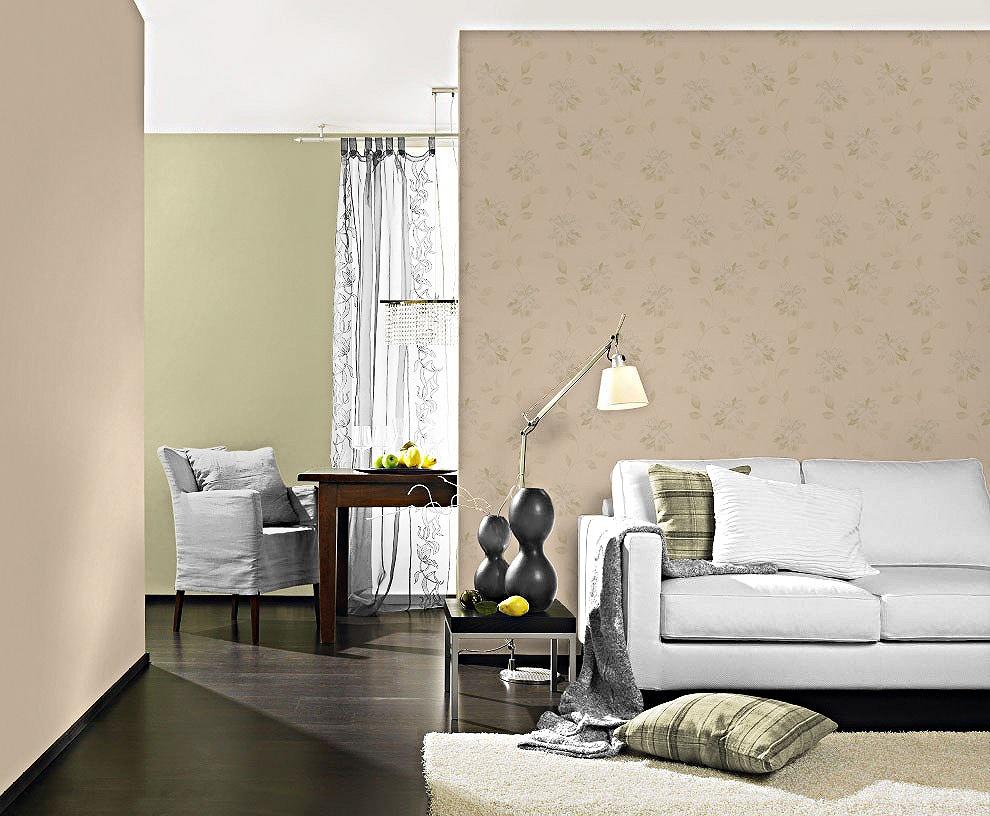 Modern virág mintás szemcsés strukturált tapéta