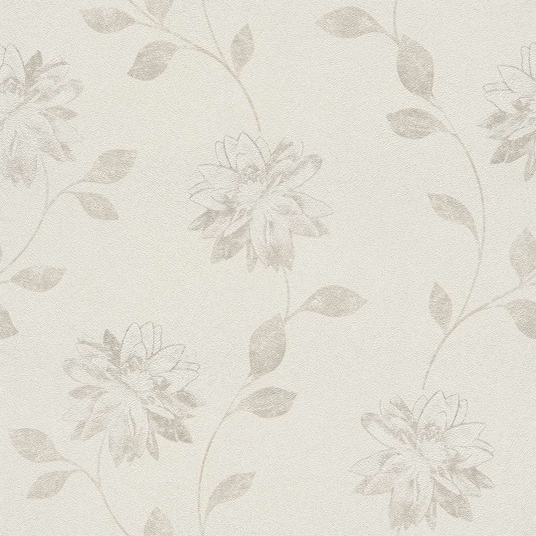 Modern virág mintás szemcsés strukturált tapéta