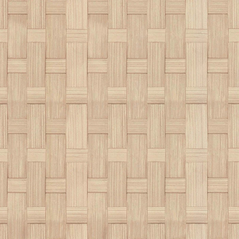 Mosható bohém dekor tapéta barna bambusz szövet mintával