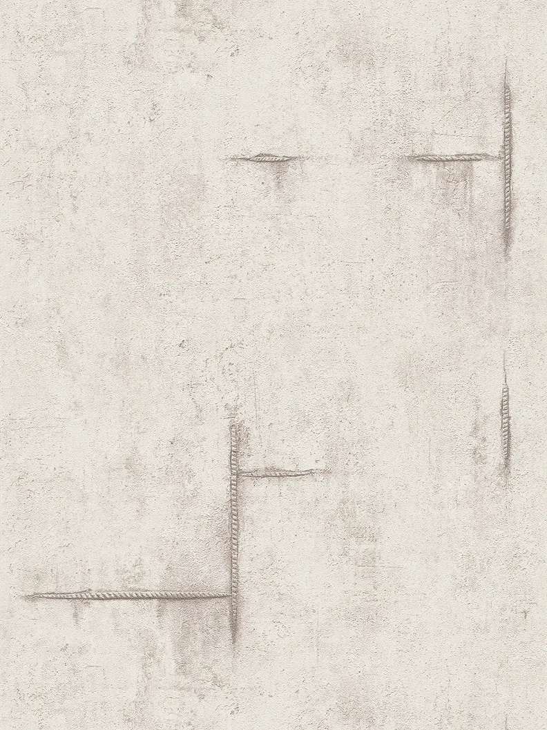 Mosható dekor tapéta betonhatású mintával fehér színben