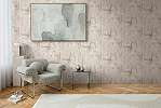 Mosható dekor tapéta betonhatású mintával világosszürke és barna színben