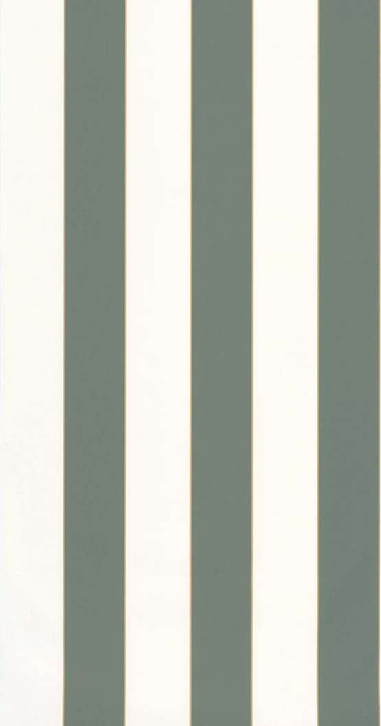 Mosható dekor tapéta csíkos mintával metálos arany és zöld színben