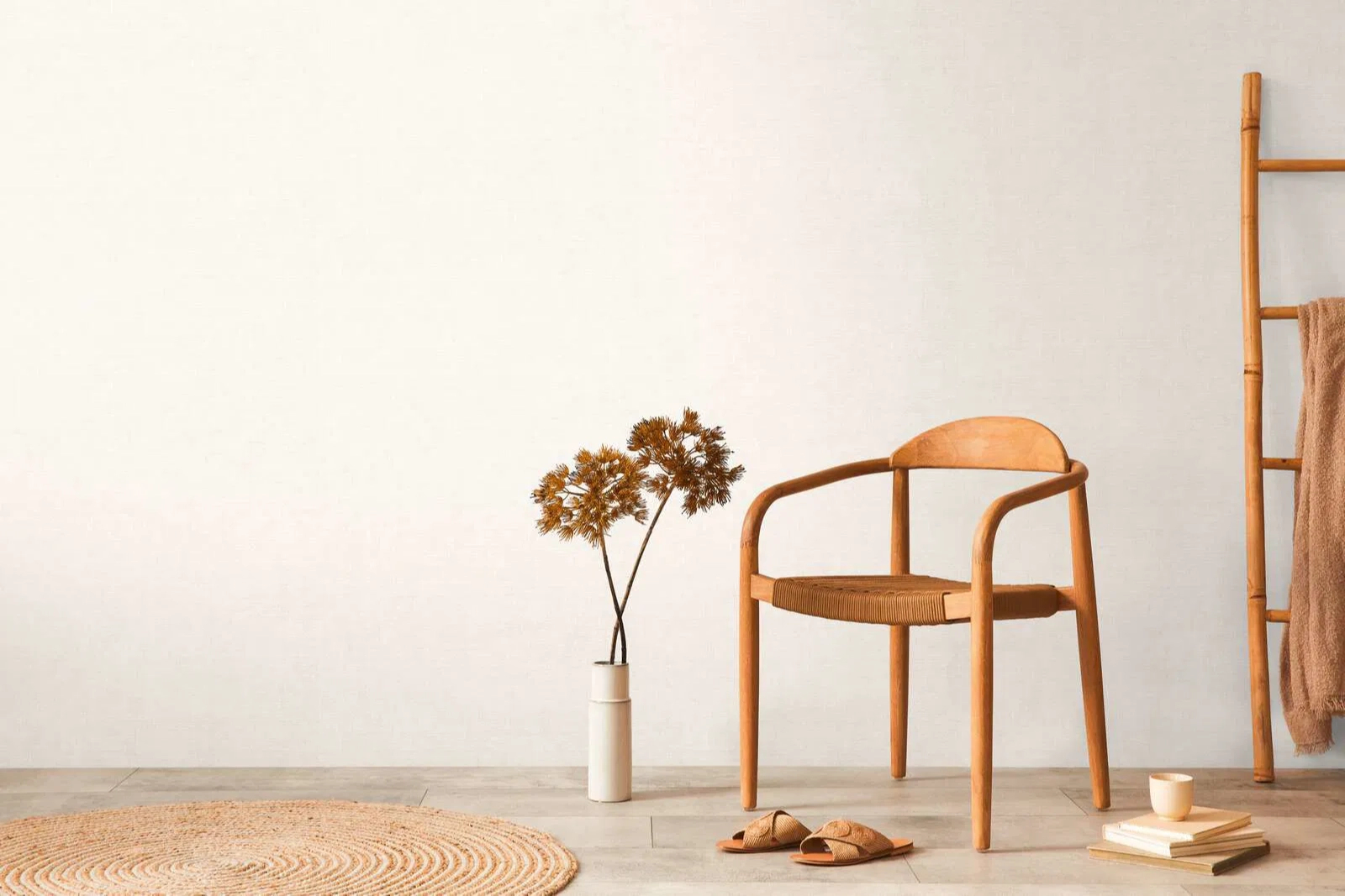 Mosható dekor tapéta egyszínű törtfehér színben