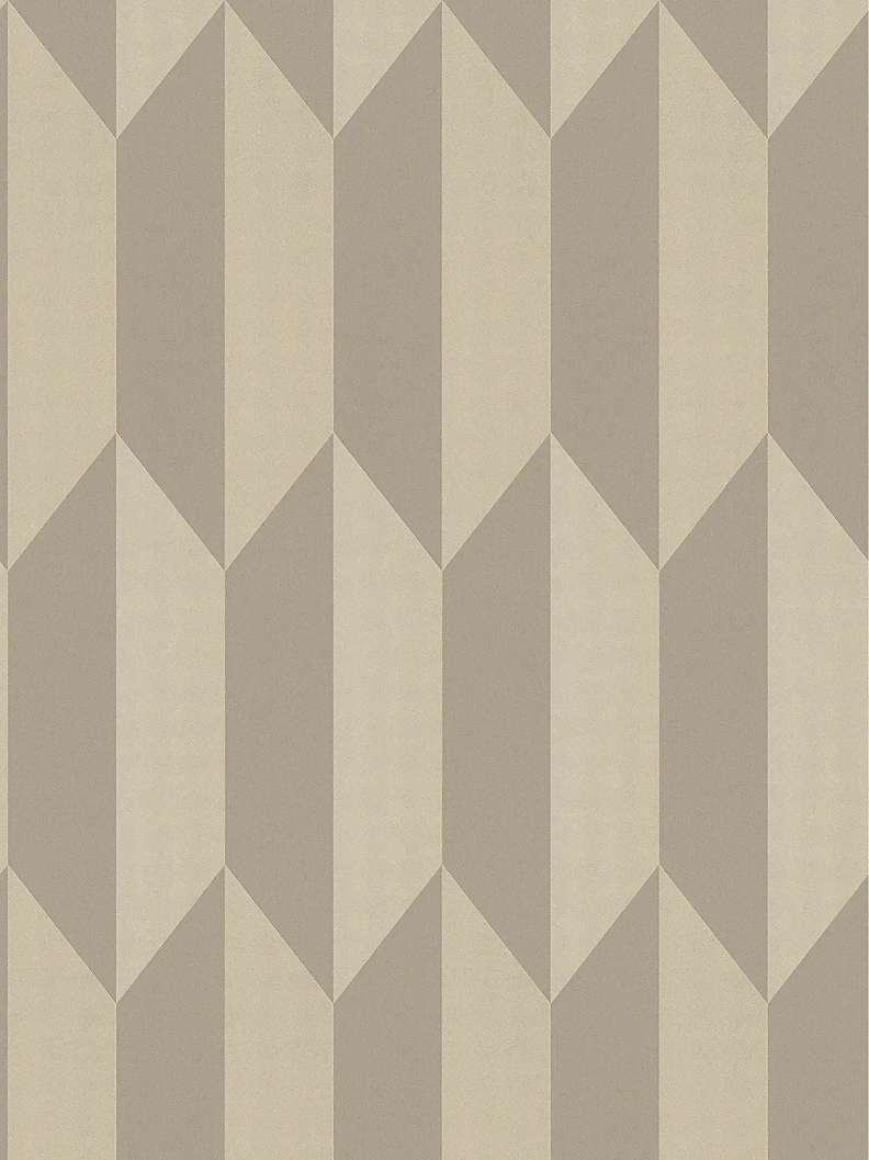 Mosható dekor tapéta geometrikus mintával fényes és matt fehérarany színben