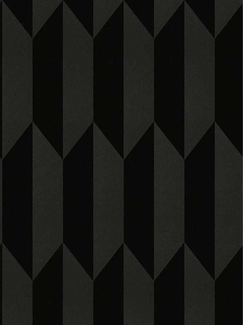 Mosható dekor tapéta geometrikus mintával fényes és matt fekete színben