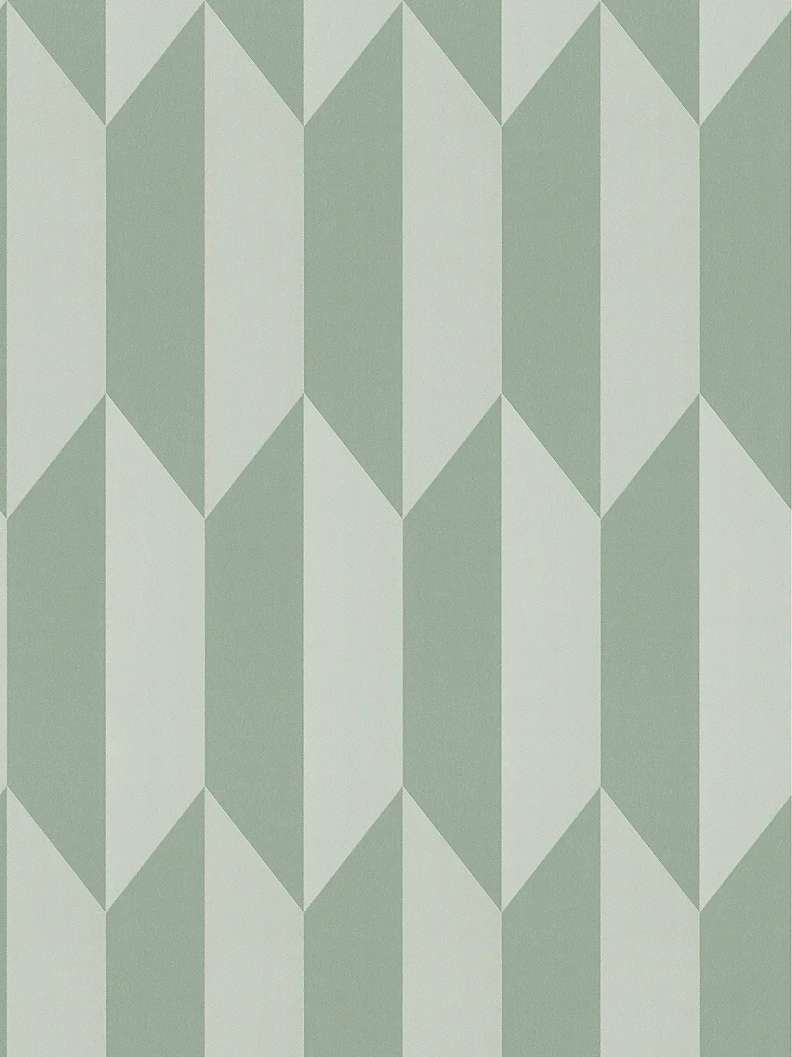 Mosható dekor tapéta geometrikus mintával fényes és matt zöld színben
