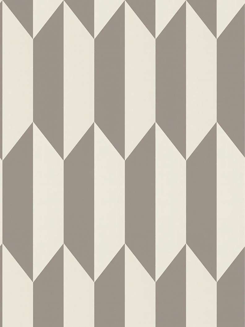 Mosható dekor tapéta geometrikus mintával fényes ezüst és krém színben