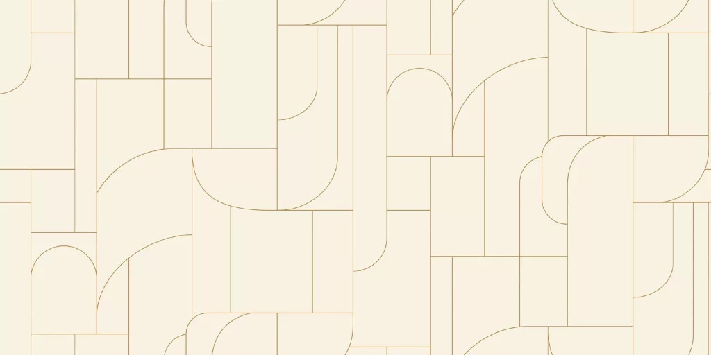 Mosható dekor tapéta geometrikus mintával metálos arany és krém színben