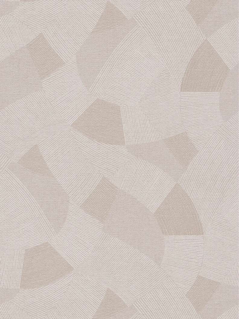 Mosható dekor tapéta geometrikus mintával metálos szürke színben