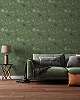 Mosható dekor tapéta pálmafa mintával zöld színben