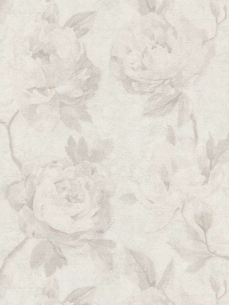 Mosható dekor tapéta rózsa mintával szürke színben