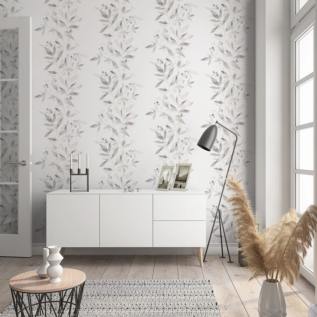 Mosható dekor tapéta szürke enyhe türkiz színekkel